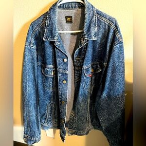 Men’s vintage Lee denim jacket size 2X